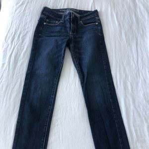 Dark Wash American Eagle Skinny Jeans